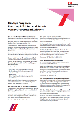FAQ Rechte, Pflichten & Schutz Screenshot