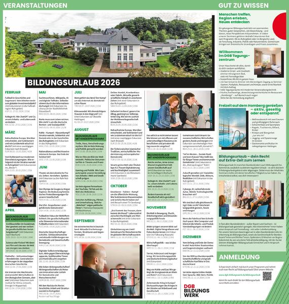 Bildungsurlaub PEB 2026 Coverbild