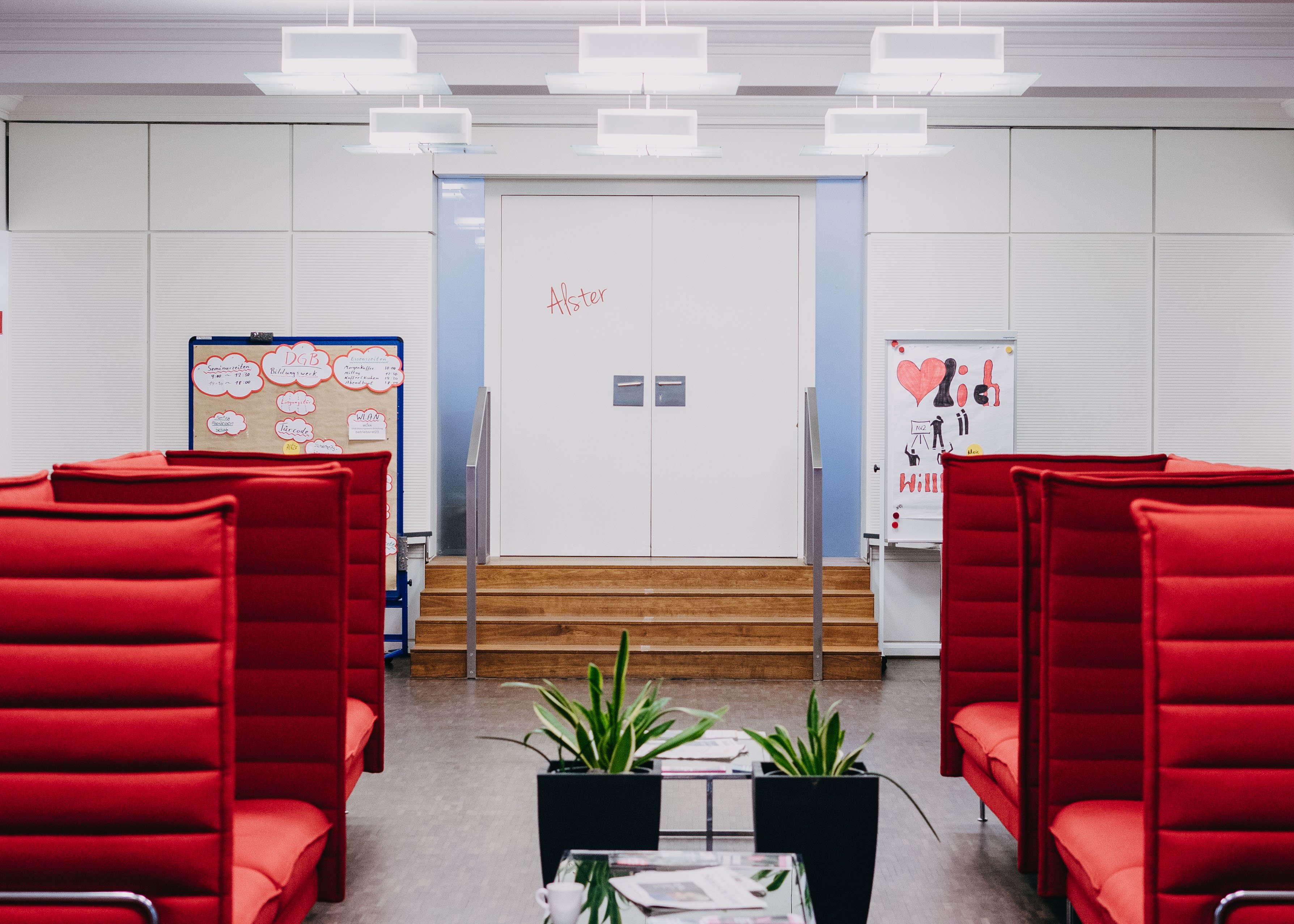 Rote Nischen im DGB Bildungszentrum Besenbinderhof Hamburg