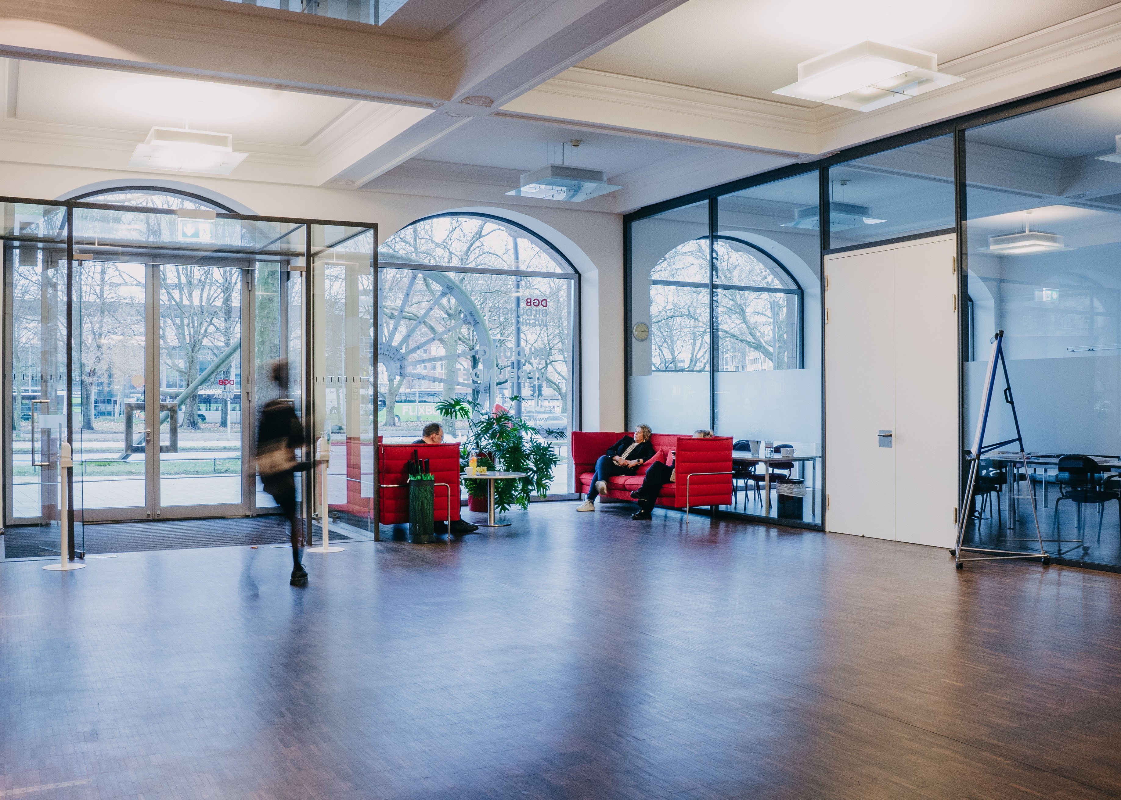 Blick in eine Empfangshalle