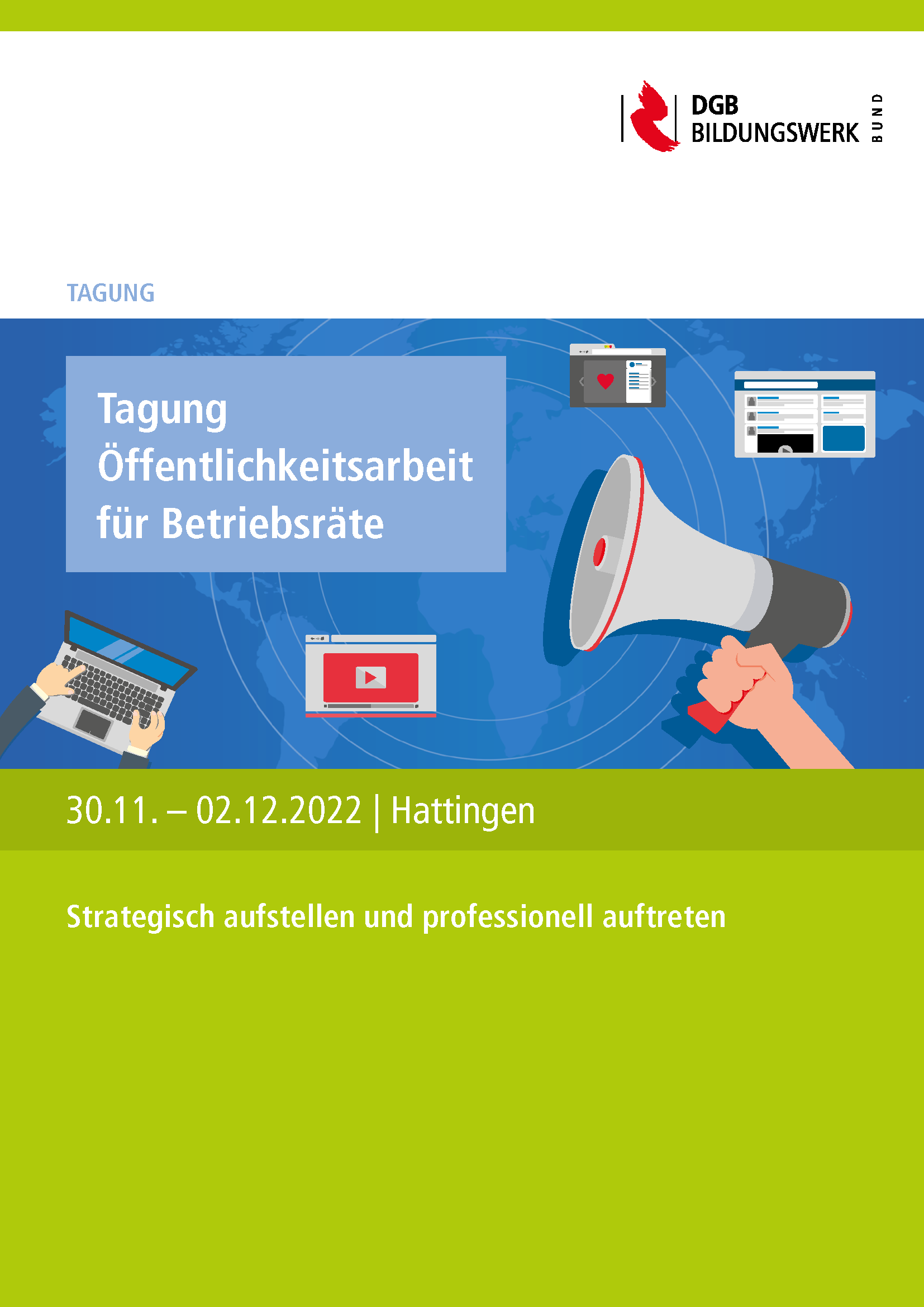 Tagung Öffentlichkeitsarbeit für Betriebsräte 2022