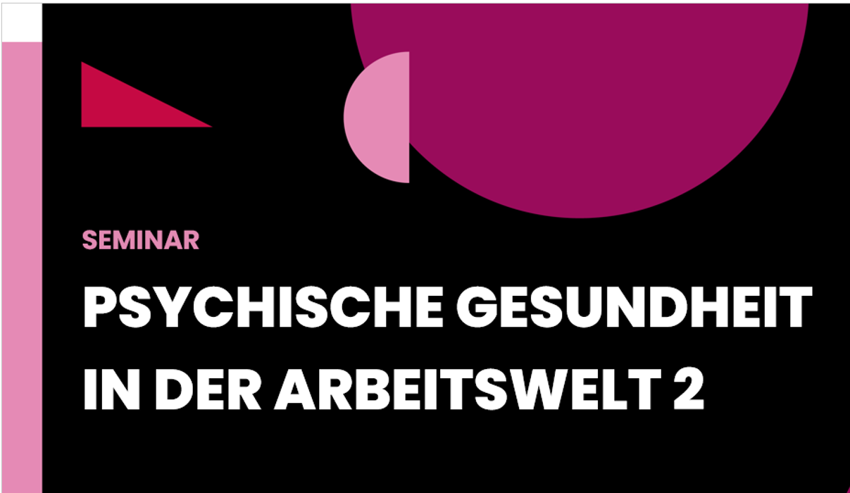 Seminar Arbeits- und Gesundheitsschutz 2