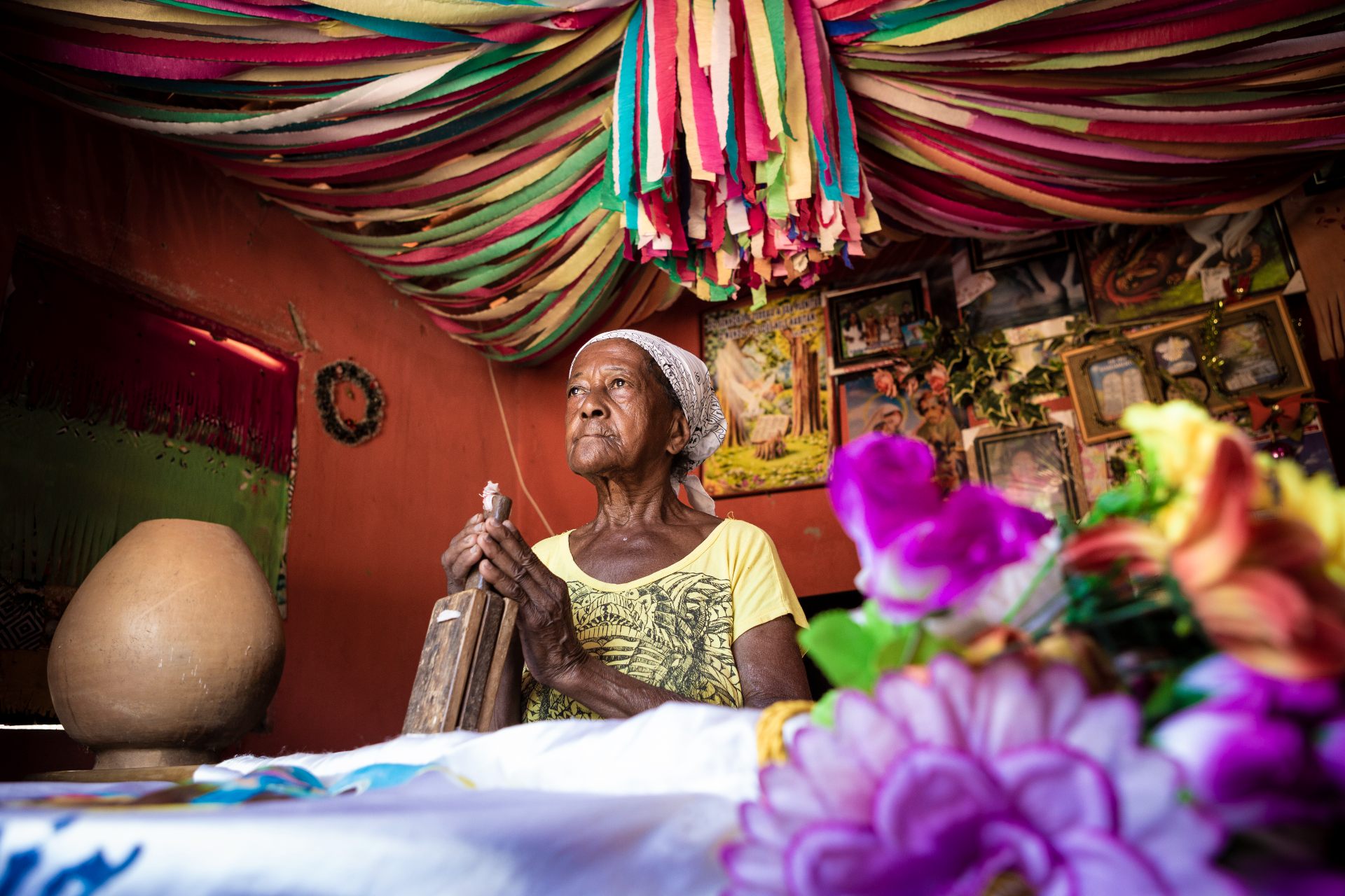 Die Quilombo-Bewohnerin Ana Joana Bibiana Silva in ihrem Haus