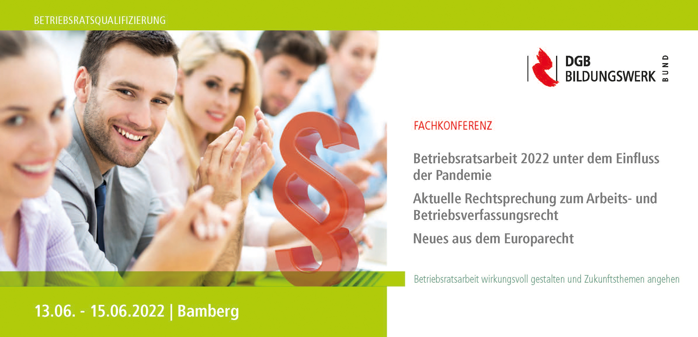 Flyer Fachkonferenz Arbeitsrecht_Bamberg_März 2022