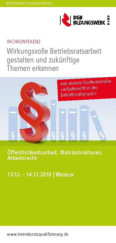 Fachkonferenz Arbeitsrecht I 1312 14122018 In Weimar Dgb