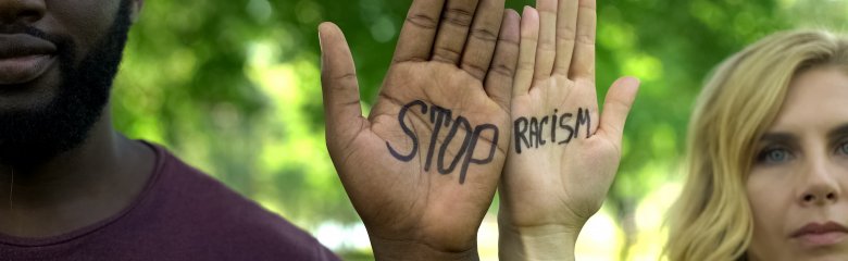Hände: Stop Racism