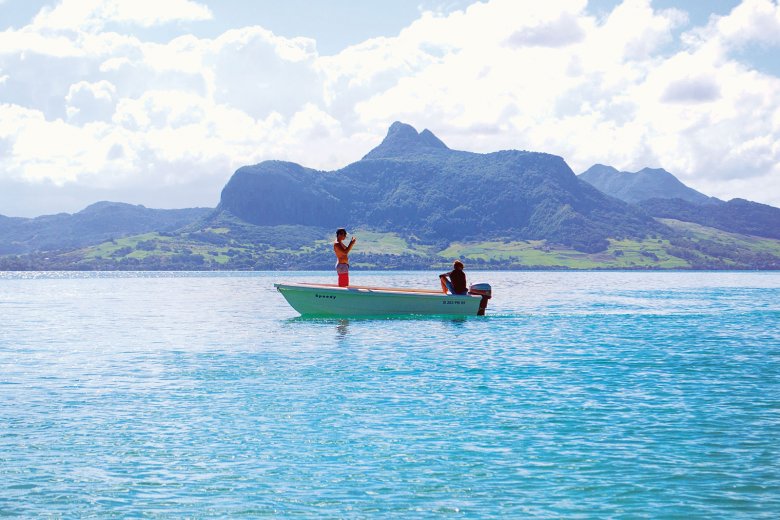 Inselstaat Mauritius im indischen Ozean