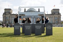 Protestaktion Nehmt transnationale Konzerne in die Verantwortung für ihre Lieferketten!